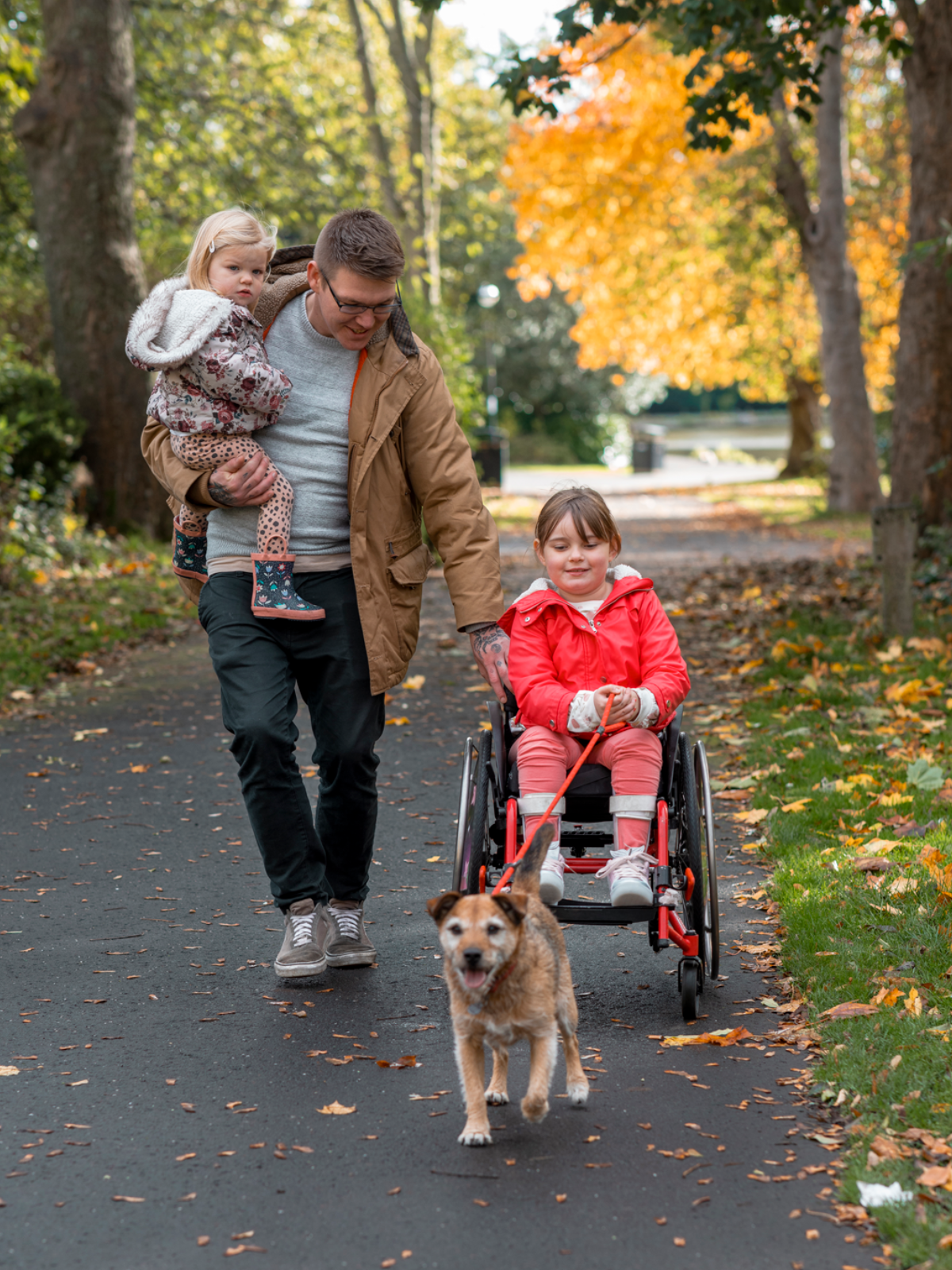 young girl in wheelchair